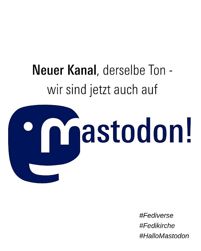 📢 Mastodon, wir sind jetzt auch da! *yippiee*
Folgt uns unter: https://katholisch.social/@Katholikentag
Warum noch ein Kanal? Weil Mastodon vieles anders macht:
Es ist dezentral organisiert ✨, datenschutzfreundlich 🔒 und frei von Algorithmen, die eure Timeline beeinflussen. 💬
👉 Seid ihr denn schon auf Mastodon?
#Mastodon #Fediverse #WirSindJetztAuchDa #katholikentag2026 #würzburg