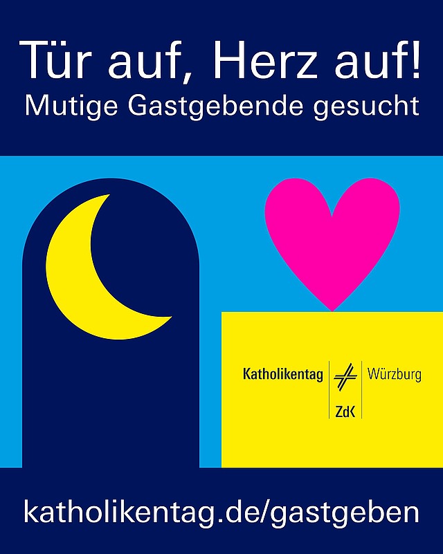 Wir brauchen DEINE HILFE!
Für den Katholikentag suchen wir vom 13. bis 17. Mai 2026 in Würzburg und Umgebung Menschen wie Dich, die für vier Nächte ein Privatquartier anbieten.
Ob Bett, Sofa, Gästezimmer, Wohnmobilstellplatz oder Zeltplatz – jede Übernachtungsmöglichkeit hilft den Teilnehmer:innen aus dem In- und Ausland!
Du hast Fragen oder möchtest dich anmelden als Gastgeber:in?
Mehr Infos findest du unter katholikentag.de/gastgeben oder schreib uns eine kurze E-Mail an betten(at)katholikentag.de
Gemeinsam schaffen wir Begegnung und ein Zuhause auf Zeit! Danke, dass Du mit Deiner Gastfreundschaft hilfst! ❤️
👉 Du möchtest die Suche unterstützen?
Nutze gerne unsere Sharepics, um auf die Privatquartierkampagne aufmerksam zu machen! katholikentag.de/download-pq
#katholikentag2026 #würzburg #gastfreundschaft #privatquartier