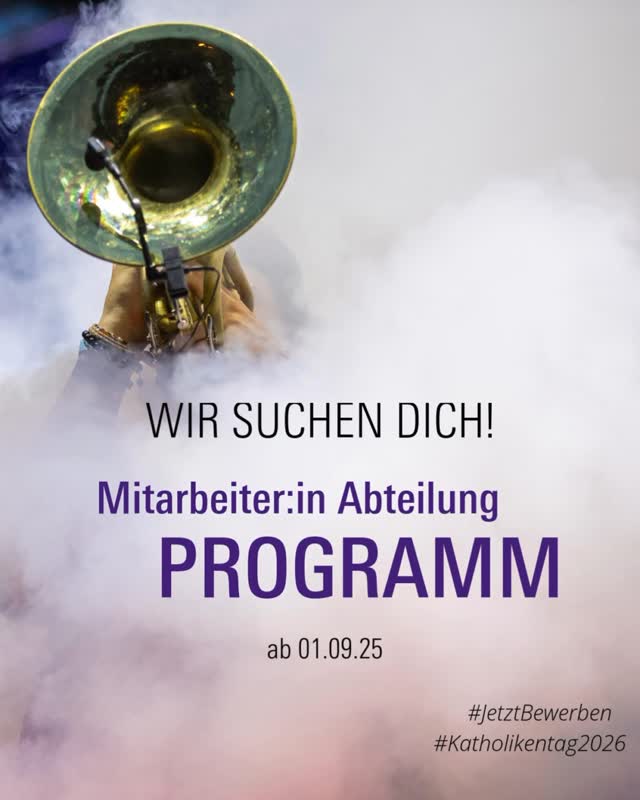 Werde ein Teil vom Herzstück, von eines der größten katholischen Events in Deutschland!
Bei uns gibts viel mehr als nur gutes Gehalt: Sondern auch ein junges, dynamisches Team aus 40 Mitarbeitenden, flexible Arbeitszeiten, teilweise mobiles Arbeiten und vieles mehr.*
🌟 Deine Mission:
- dein Schwerpunkt wird sein: Veranstaltungen für verschiedene Generationen und Lebenssituationen
- Mitarbeit in der Programmentwicklung
- Koordination der Veranstaltungsplanung und -durchführung
- und vieles mehr..
*wir haben sogar eine Dachterrasse
Neugierig geworden? Dann bewirb dich direkt unter: www.katholikentag.de/jobs
Das Team des 104. Deutschen Katholikentags Würzburg kann es kaum erwarten, dich zu begrüßen! 🚀
#Katholikentag2026 #Würzburg #JoinOurTeam